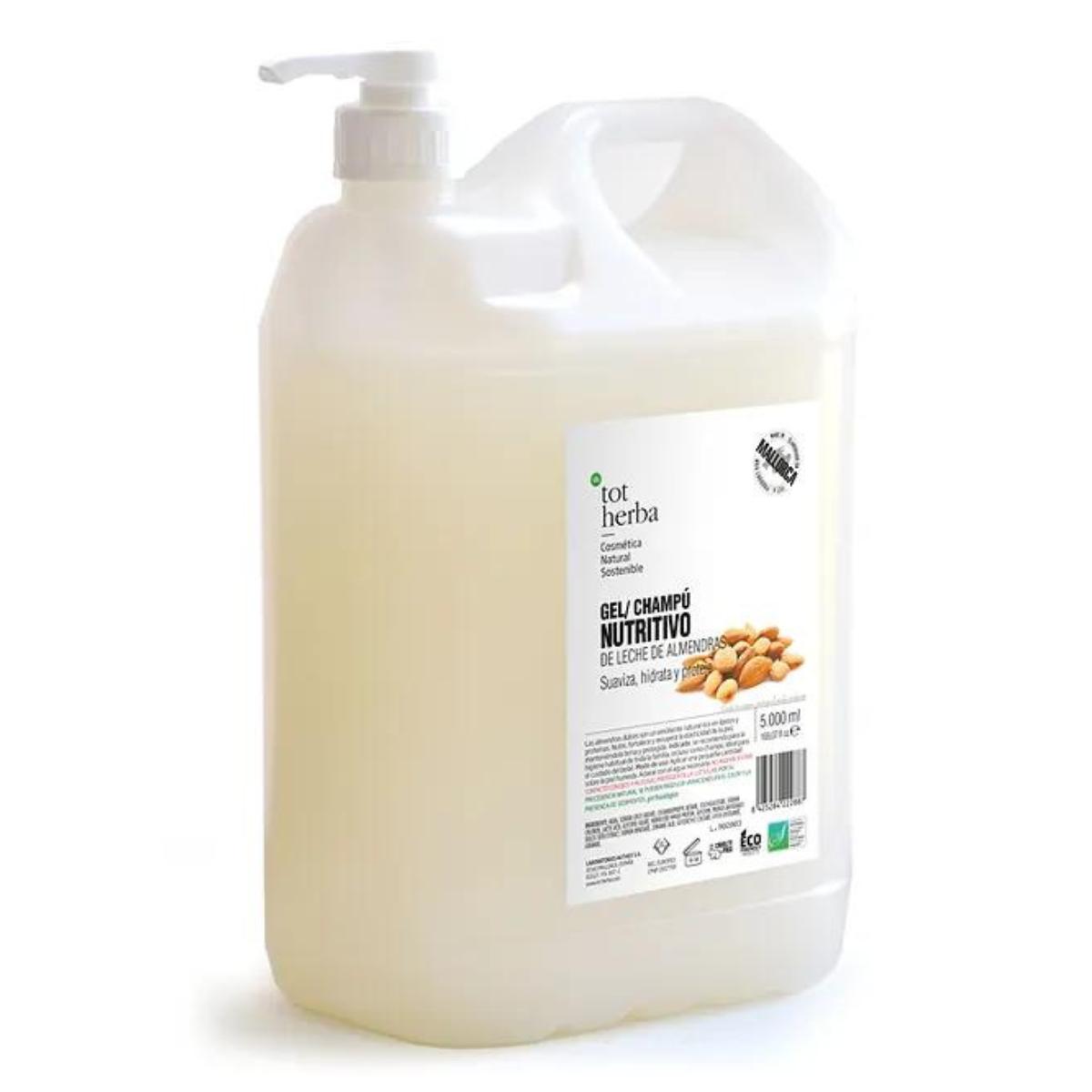 Tot Herba Leite de Amêndoa Champô Gel Nutritivo 5 Litros