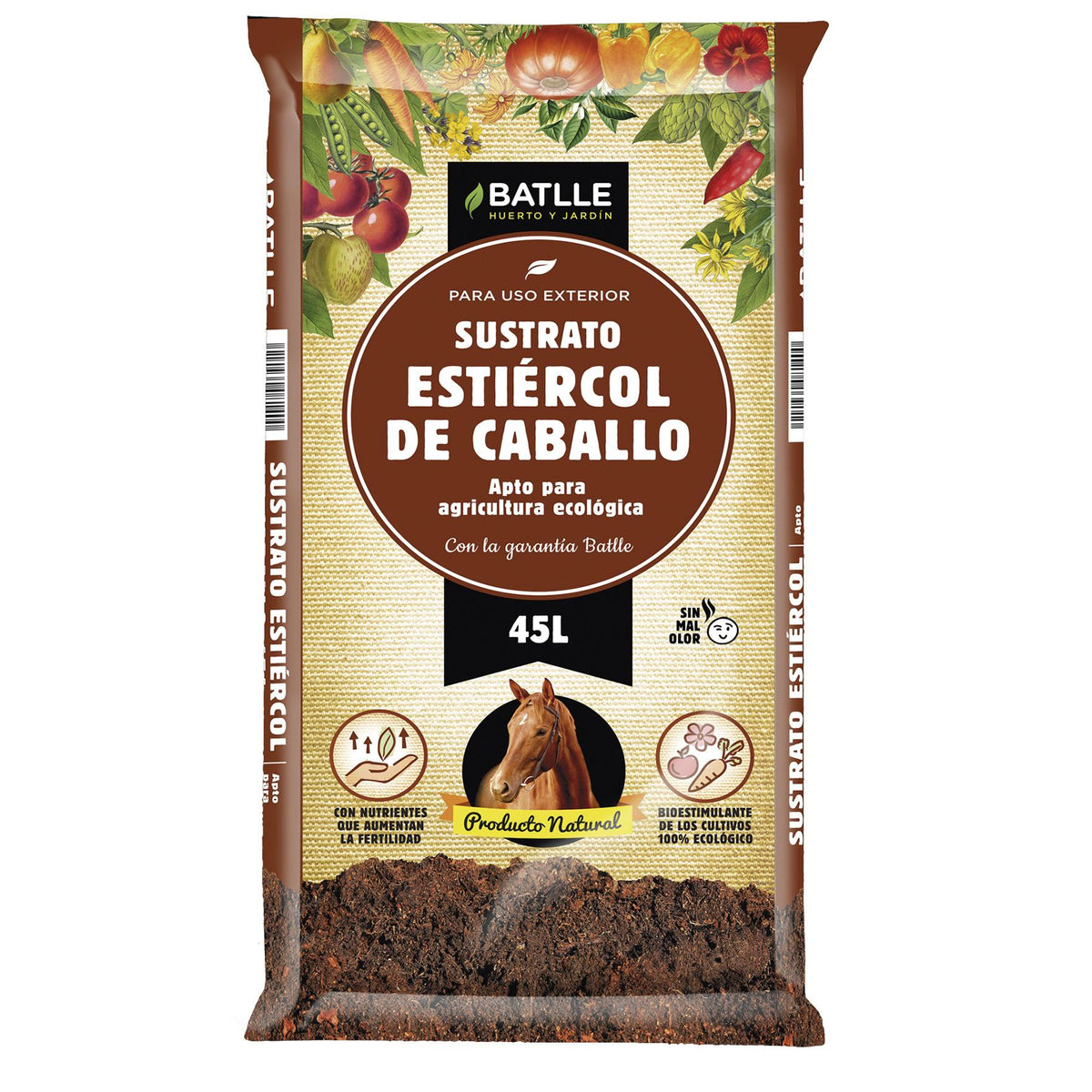Esterco de cavalo Batlle 45 L