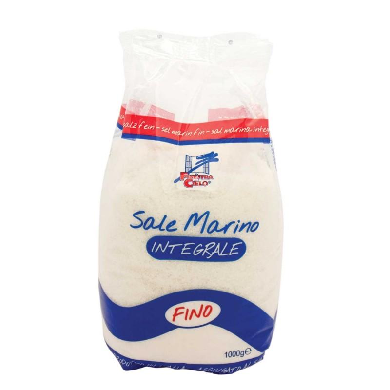 Sal marinho fino integral La Finestra Sul Cielo 1kg