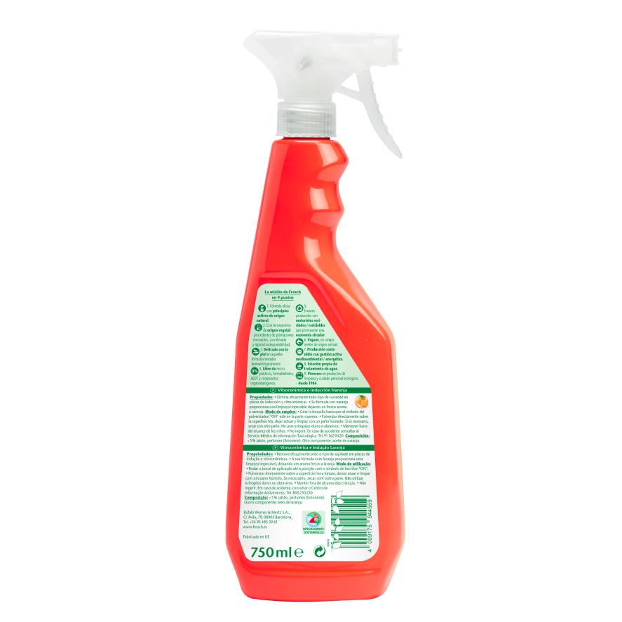 Limpador de Indução e Vitrocerâmica Frosch Eco Orange 750 ml