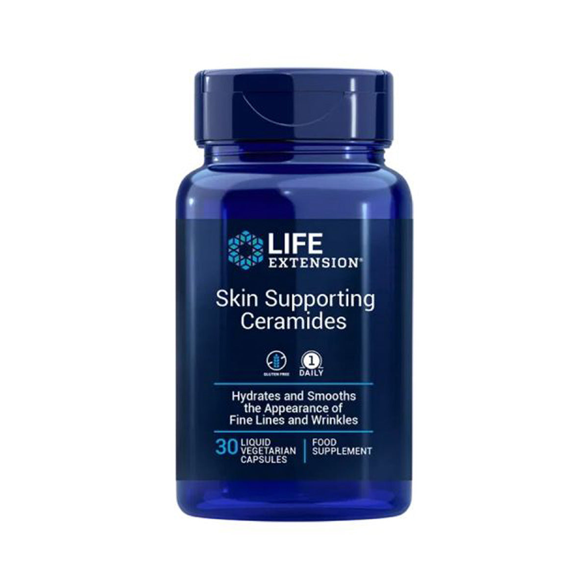 Ceramidas de suporte cutâneo, Life Extension 30 cápsulas