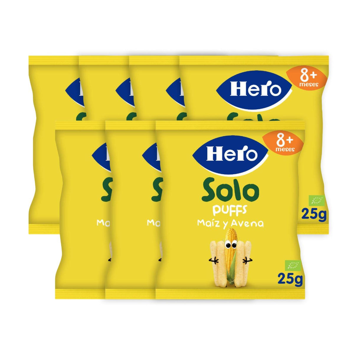 Pack x7 Eco Snacks de Milho e Aveia 25 g - Hero Solo