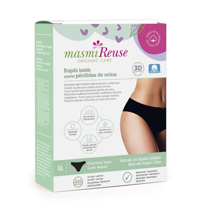 Cueca Masmi para Incontinência de Cintura Baixa tamanho S
