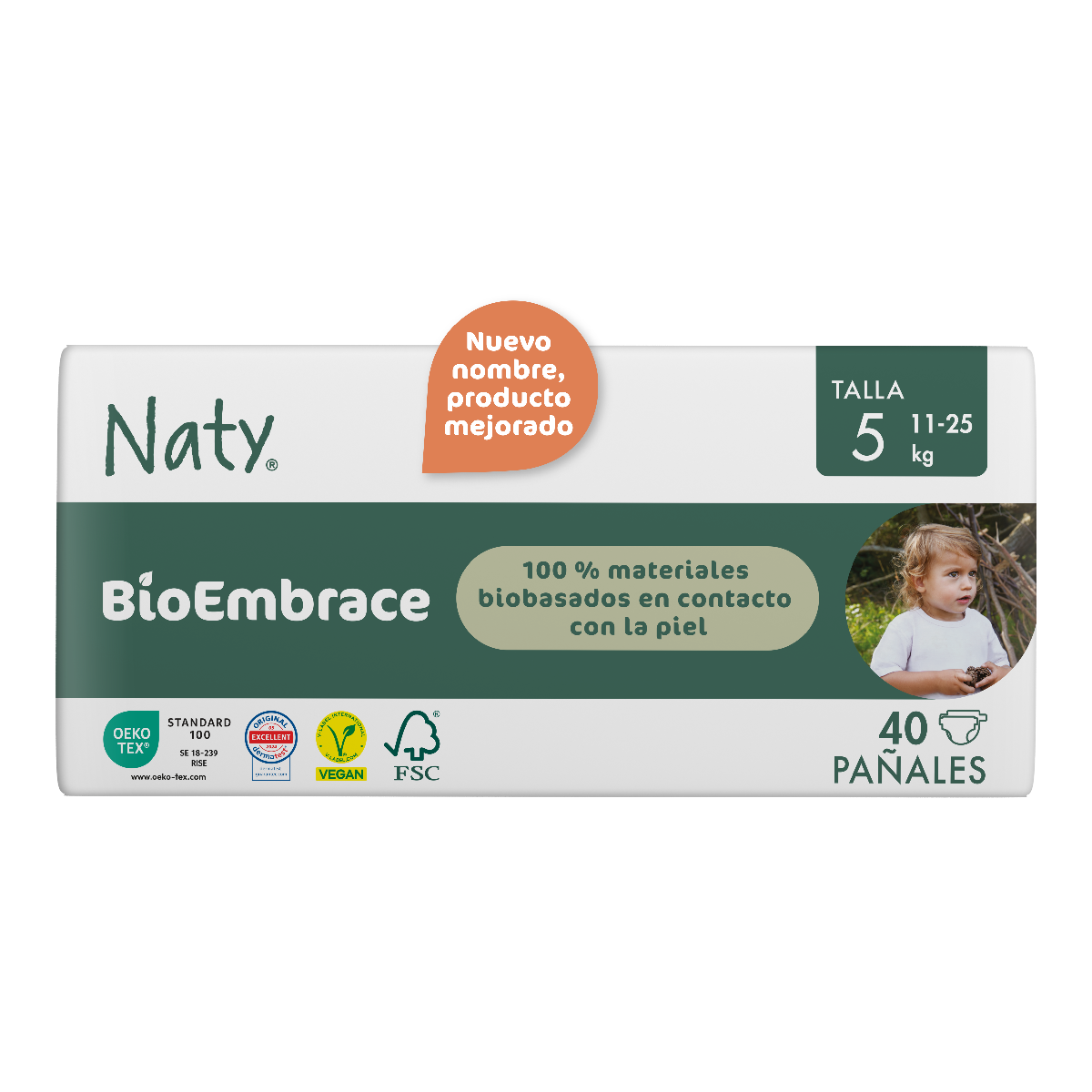 Fralda nº 5 Naty 11-25 kg Eco by Naty 40 unidades
