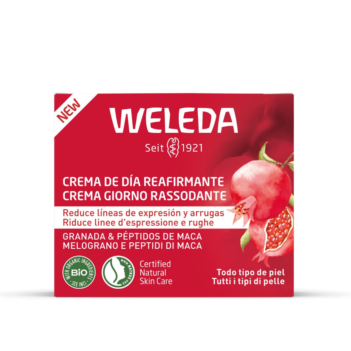 Creme de Dia Refirmante com Peptídeos de Romã e Maca da Weleda 40ml