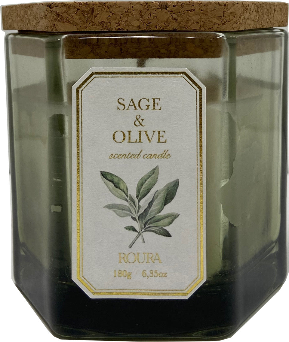 Vela perfumada Roura de salva e azeitona