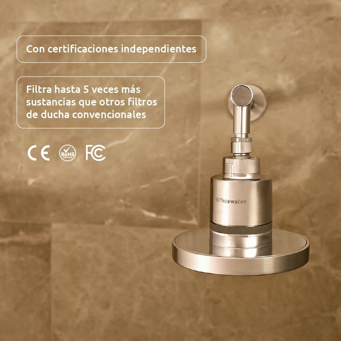 Chuveiro com filtro de água da torneira ShowerPro Rain SMR