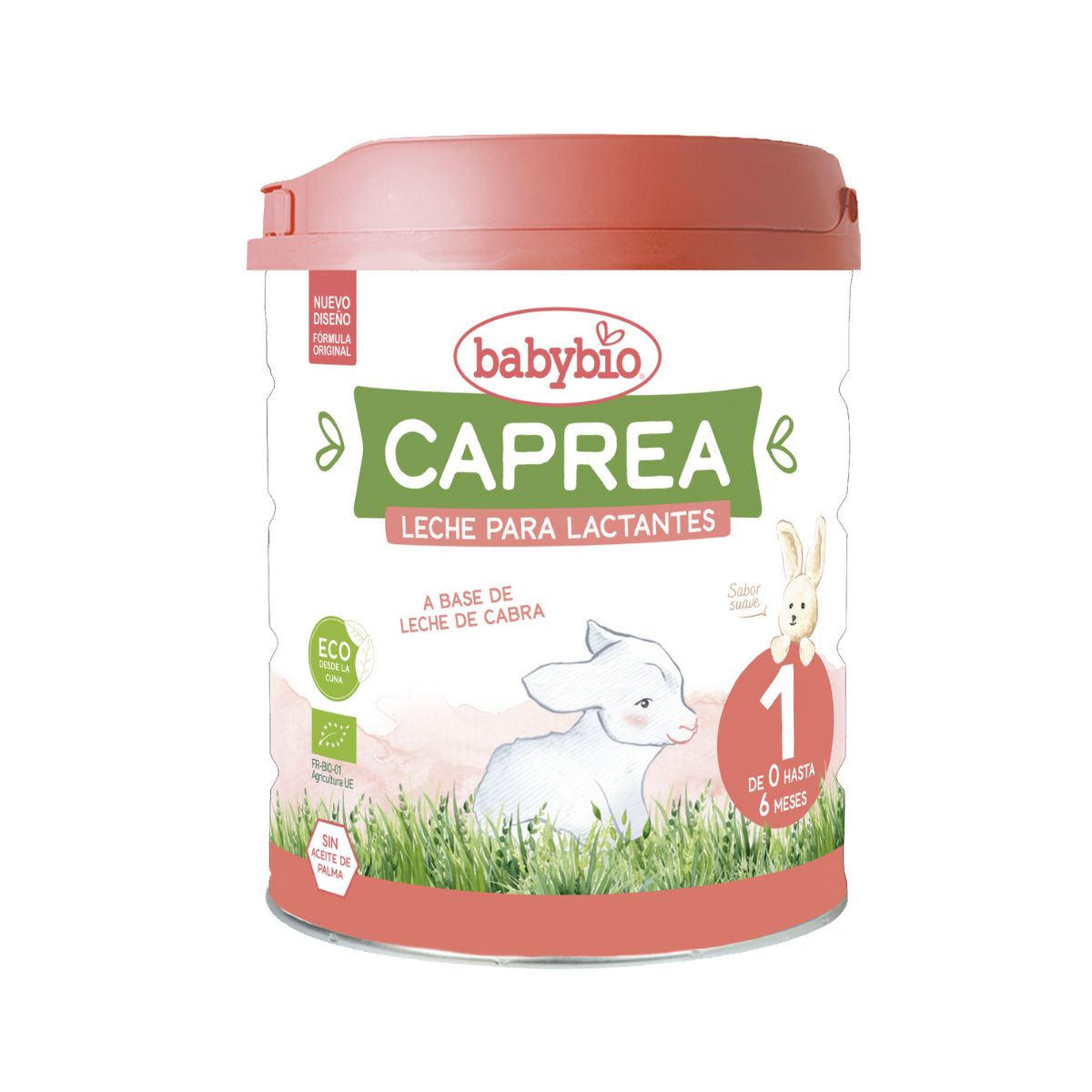 Embalagem de 2x Leite de Cabra Biológico Caprea 1 (0 a 6 meses) Biológico, 800 g. Babybio