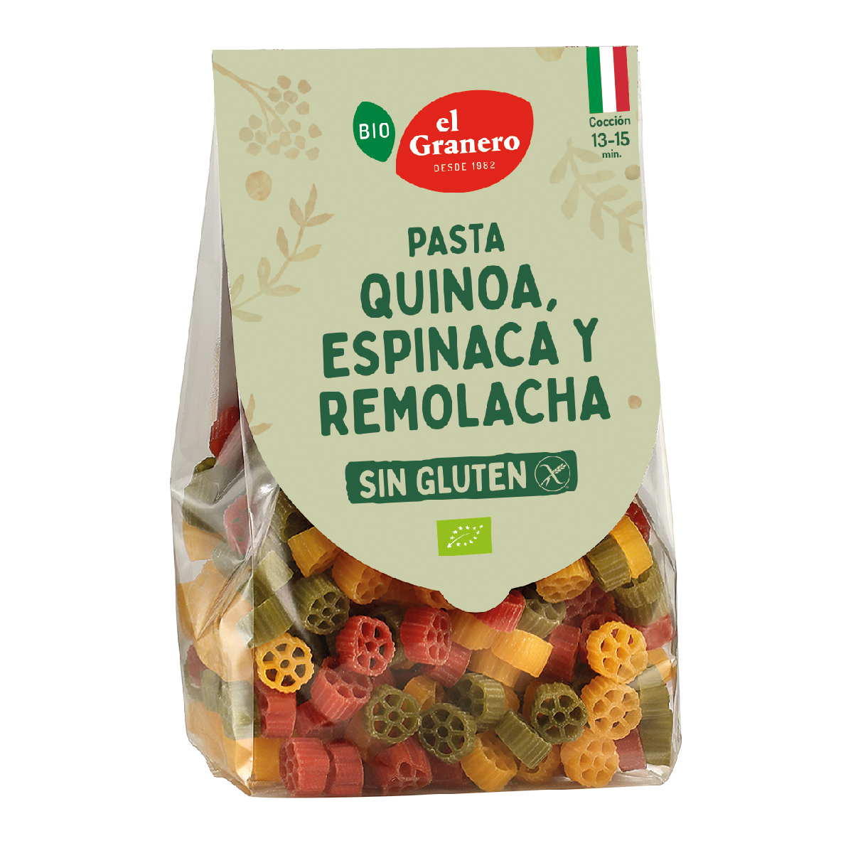 El Granero Tricolor Massa Orgânica Sem Glúten 250 g