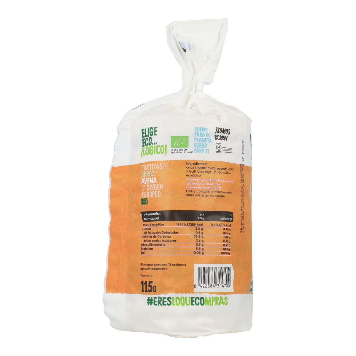 Bolinhos de Arroz e Aveia Biológicos Ecocesta 115 g