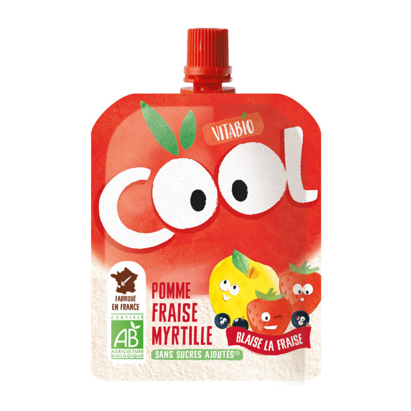 Embalagem 12 Frutas Refrescantes Maçã Morango Mirtilo 12x90g VITABIO