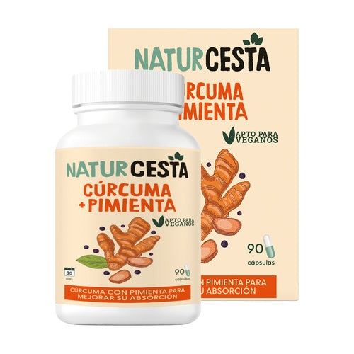 Cúrcuma + Pimento 90 Caps. 440 mg Naturcesta