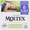 Fraldas Moltex Pure & Nature T6 (17-28 kg), 35 unidades