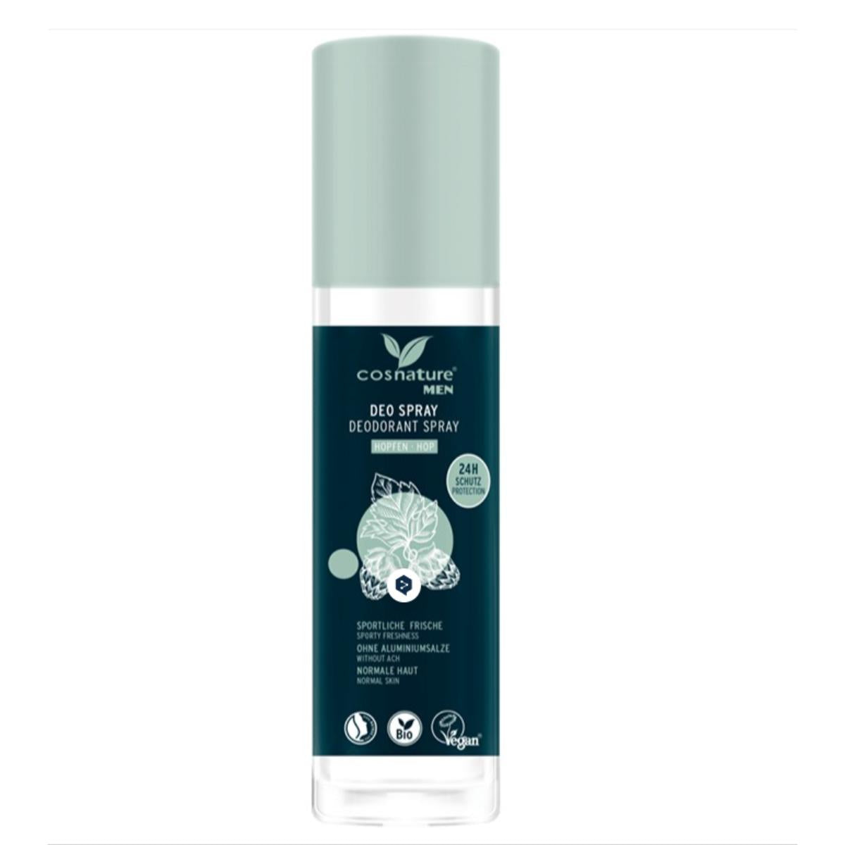 Desodorizante Spray 24h Hops para Homem Orgânico Cosnature 75 ml
