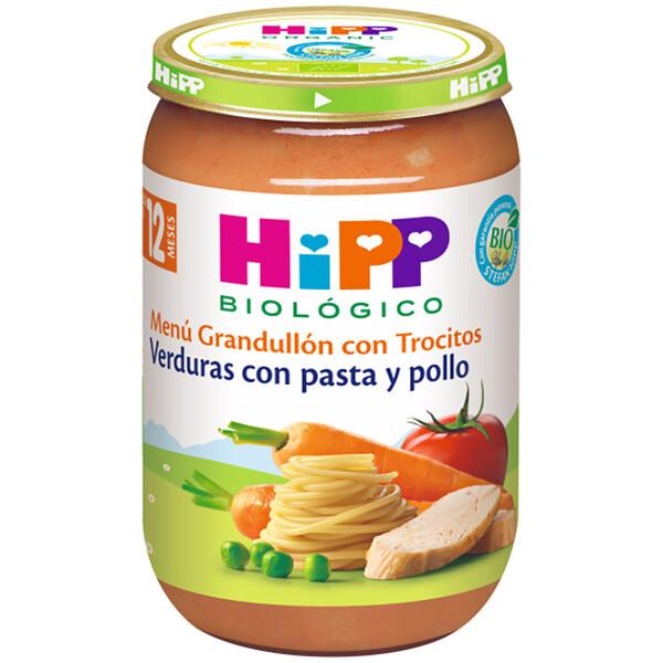 Pote de legumes com massa e frango biológico +12 meses HiPP 220 g