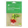 Sementes orgânicas de rabanete redondo vermelho Saxa da Planeta Huerto