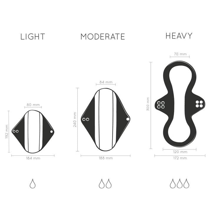 Almofada de bambu reutilizável Bambaw Light Flow