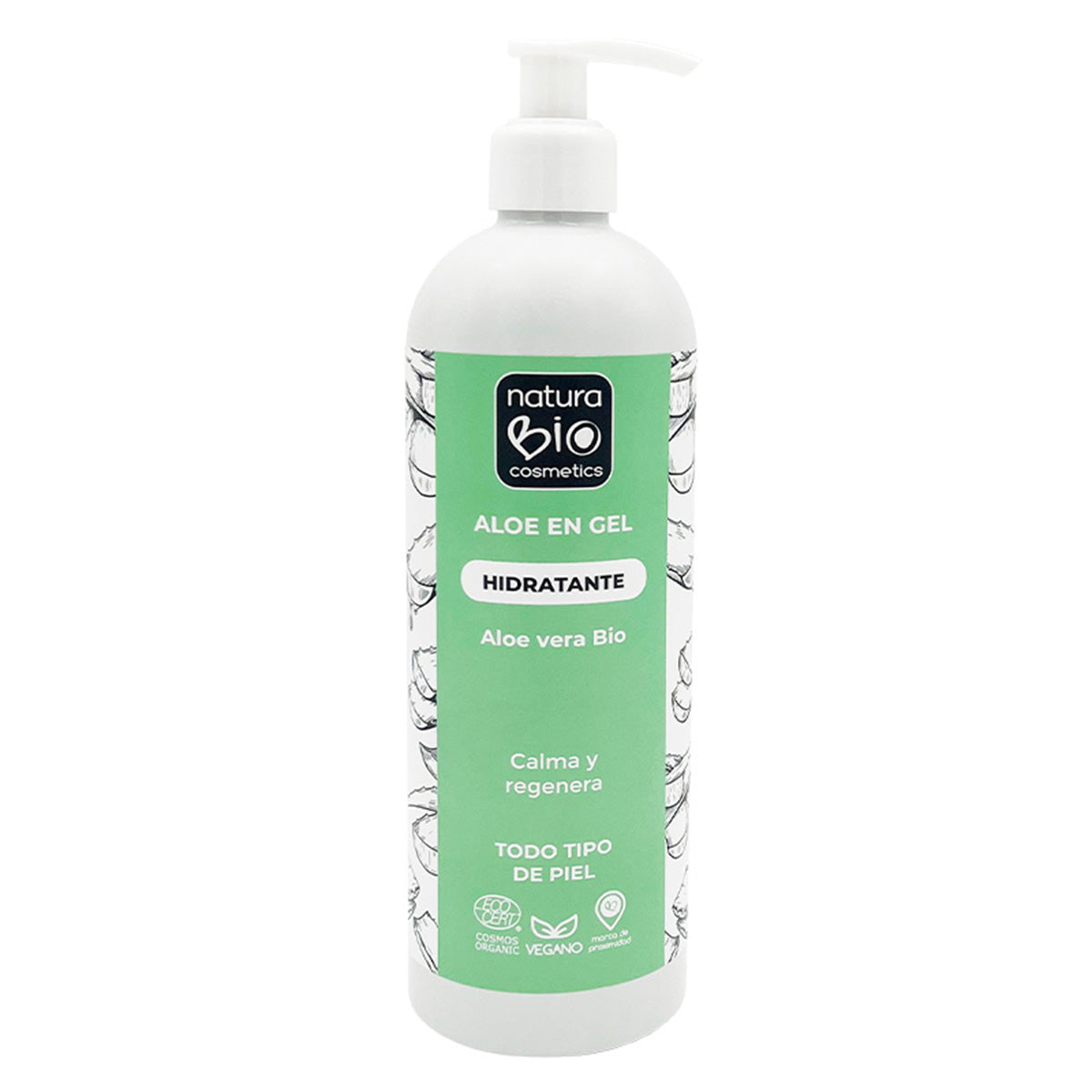 Gel Hidratante Orgânico de Aloé Vera, Suaviza e Hidrata a Pele, NaturaBio Cosmetics, 500 ml