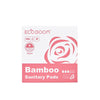 Almofadas de fibra de bambu biodegradáveis Ecoboom regulares, 8 unidades