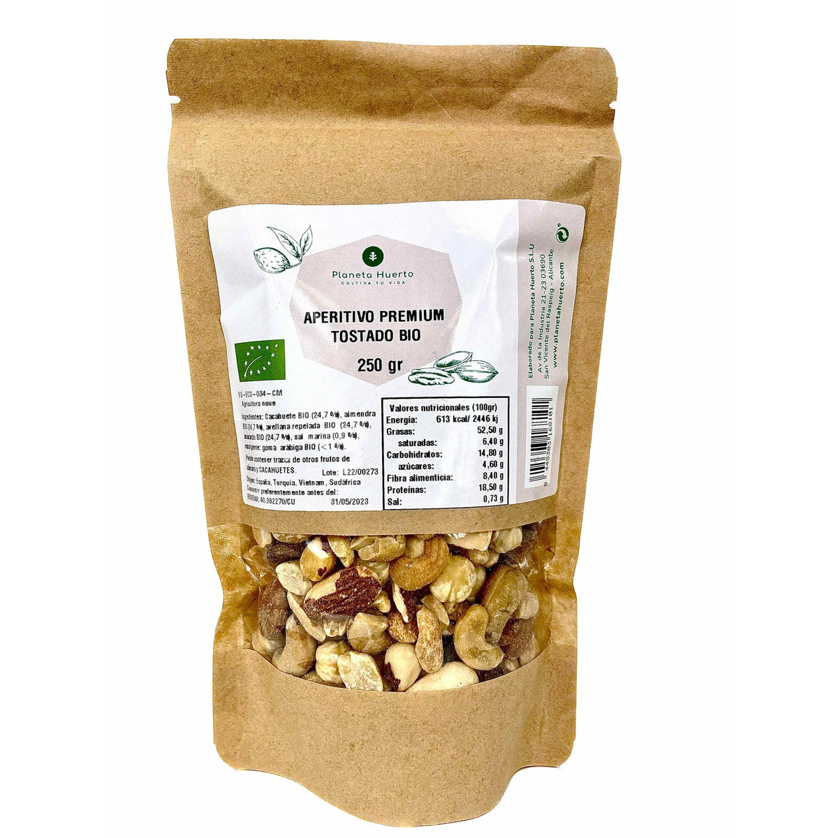 Mistura de nozes torradas ECO Planeta Huerto 250 g
