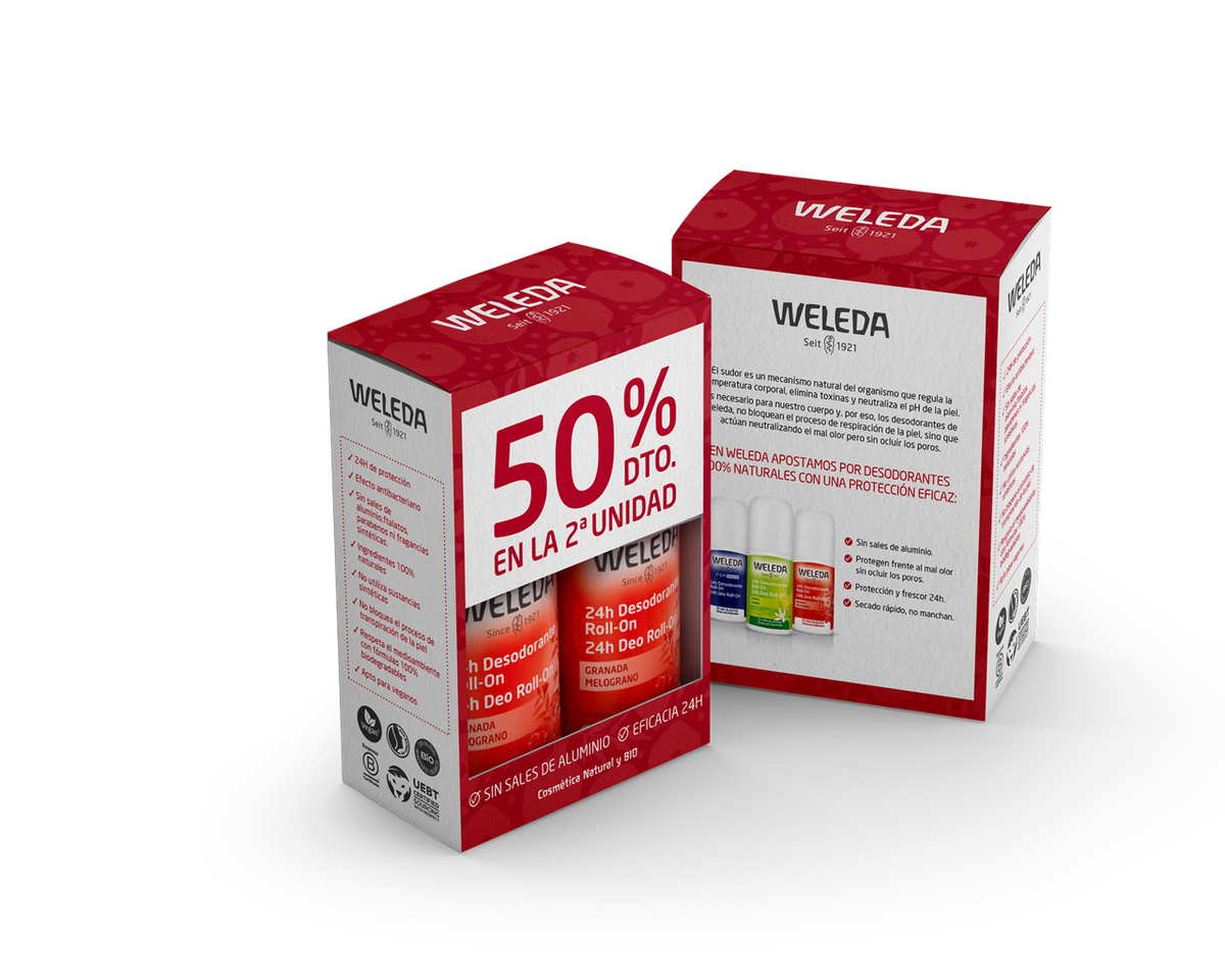 Desodorizante Roll-on Duplo Romã 50ml Weleda