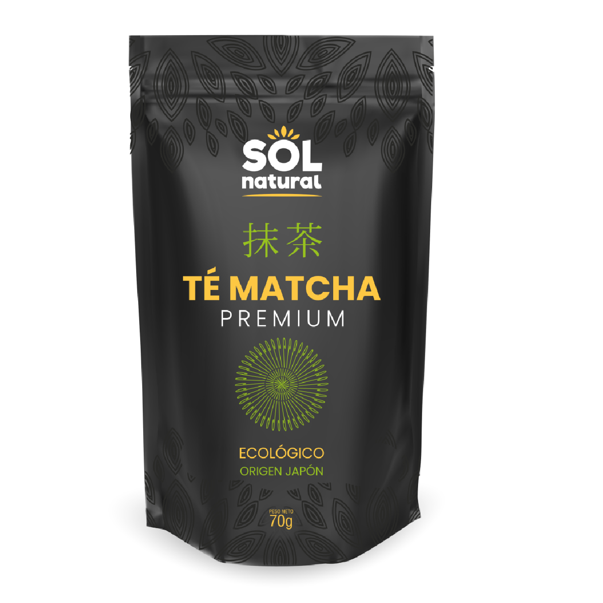Pó Macha Premium do Japão, Sol Natural, 70g BIO