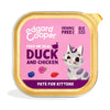 Ração húmida para gatos Pate Kitten Tub Pato e Frango Edgard & Cooper 85 g