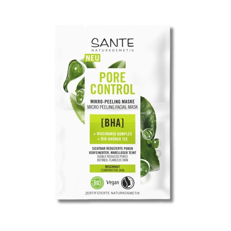 Máscara micro peeling de controlo de poros BHA & Niacinamida, Sante 8 ml