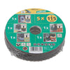1 set básico para amoladoras angulares 5 piezas Wolfcraft