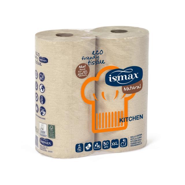 Papel toalha ecológico Ismax, 2 unidades