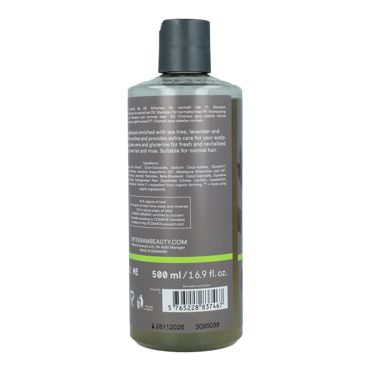 Urtekram Champô Antibacteriano da Árvore do Chá 500 ml