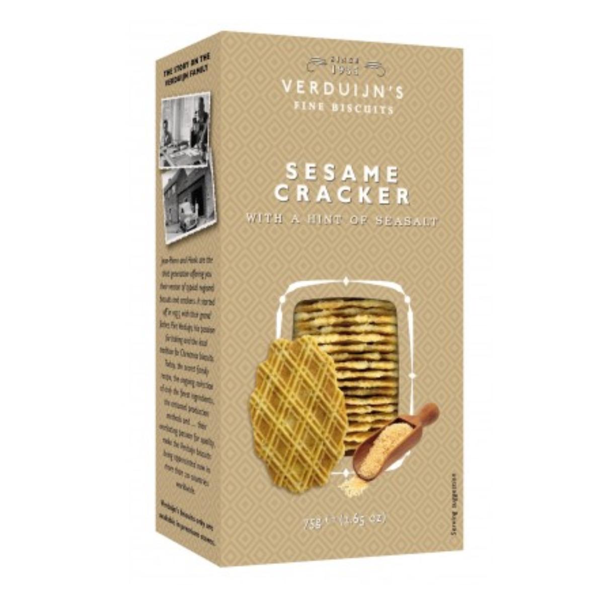 Bolachas com sésamo e sal marinho Verduijns 75g