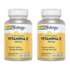 Embalagem de 2 comprimidos de vitamina C 1000 mg A/R Solaray 100 comprimidos