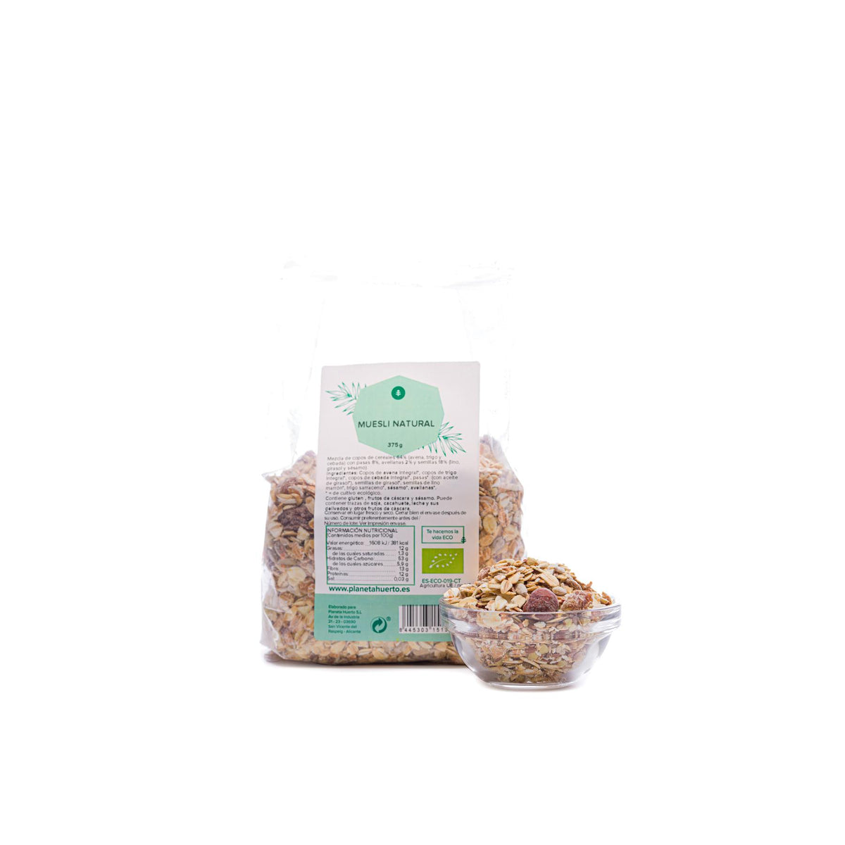 Muesli Natural ECO Planeta Huerto 375 g
