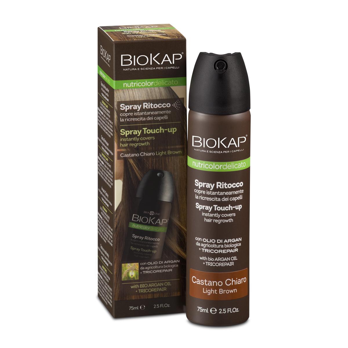 Spray de retoque Biokap Castanho Escuro