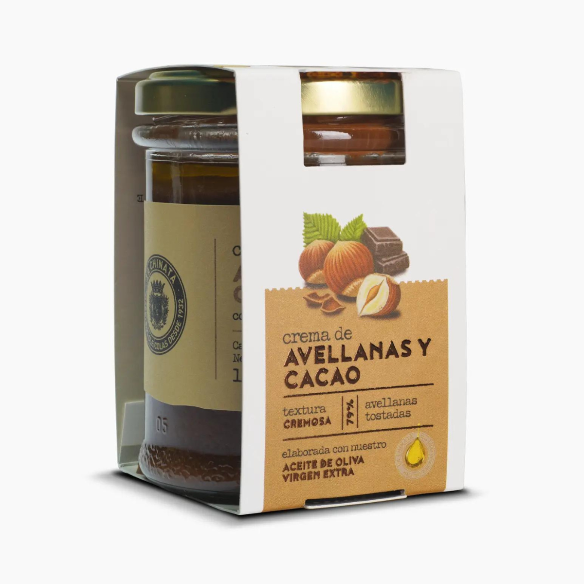 Creme de Avelã e Cacau com Azeite Virgem Extra 180 g.