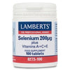 Selénio + Vitaminas A, C e E Lamberts 100 comprimidos 200mcg