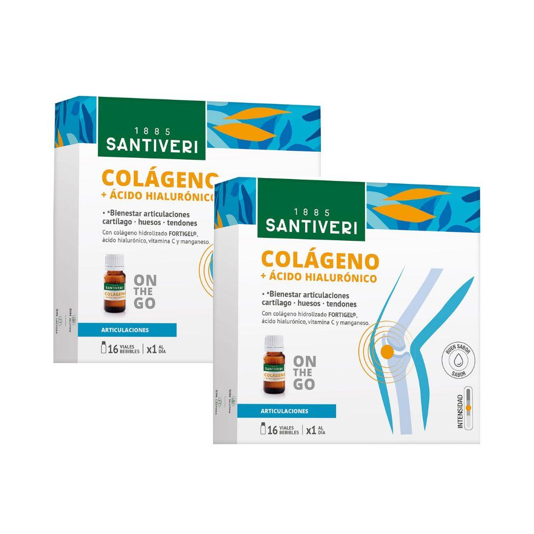 Embalagem 2 x colagénio líquido Santiveri 16 frascos