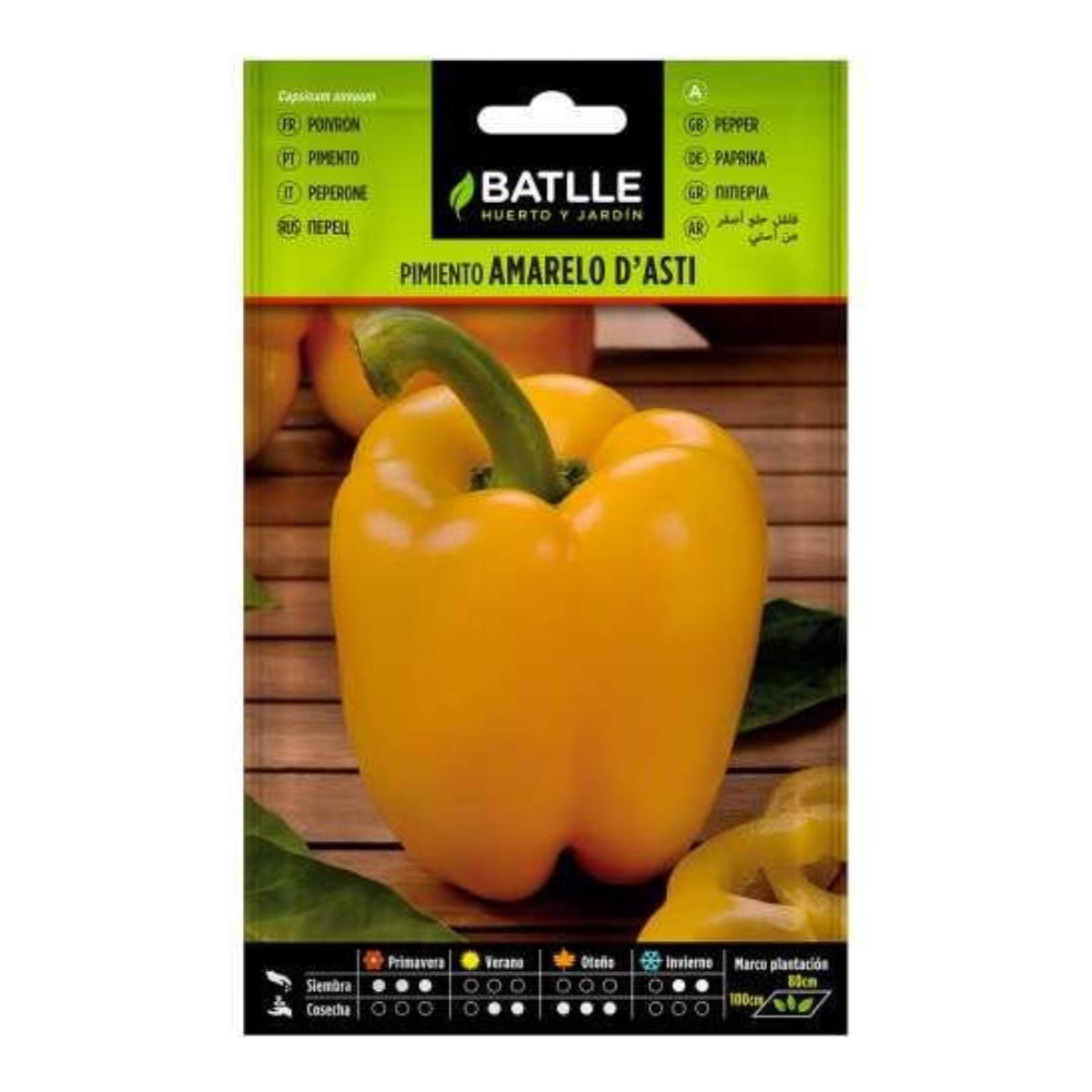Sementes de Pimento Amarelo Batlle