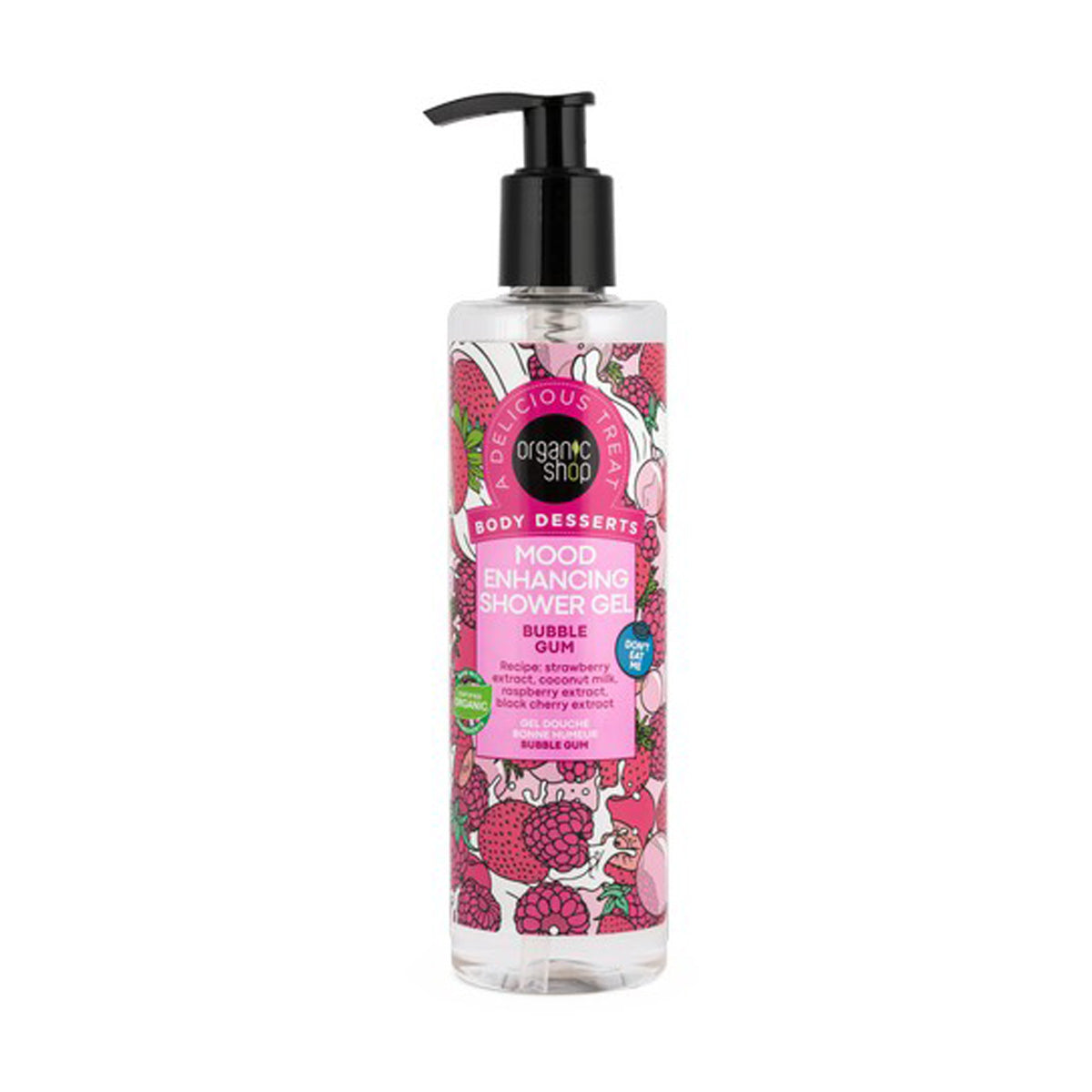 Gel de banho Bubble Gum, Organic Shop, 289 ml