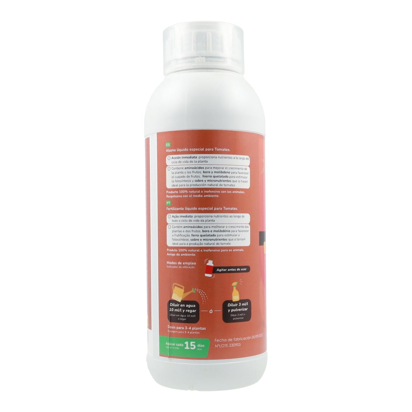 Fertilizante Líquido Planeta Huerto Tomate 1 l