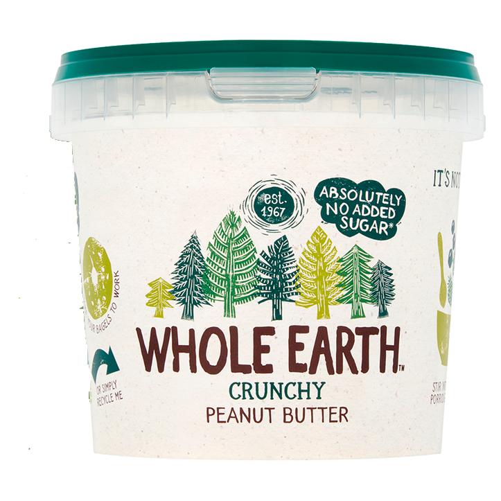 Manteiga de amendoim crocante Whole Earth 1 kg.
