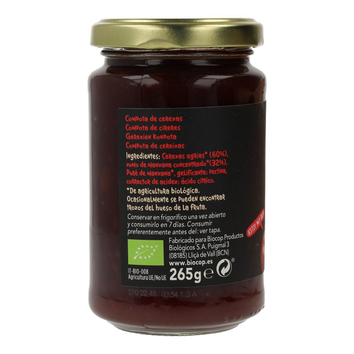Biocop Biocop Biocop Cereja Compota 265g