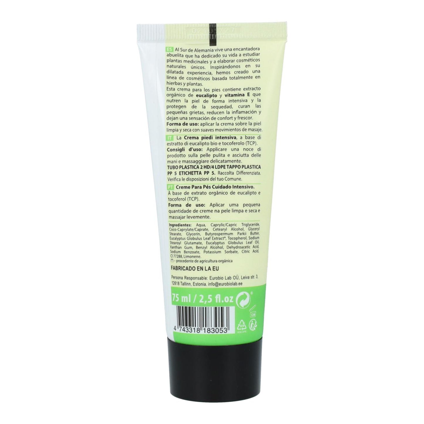 Creme de pés Oma Gertrude Intense Care 75 ml