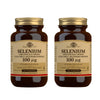 Embalagem 2x Selénio (sem fermento), 100 comprimidos de 100 mg