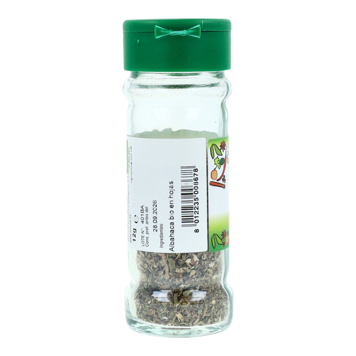 Tempero de manjericão Biocop 12 g