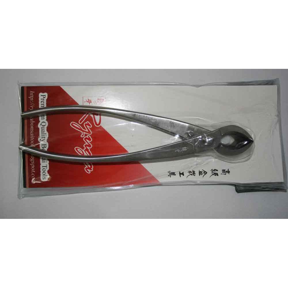 Tesoura de poda reta e côncava de 170 mm em aço inoxidável. RYUGA