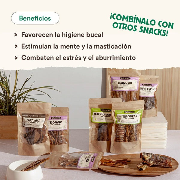 Mordedor em pele de cavalo natural Wild Balance 100g
