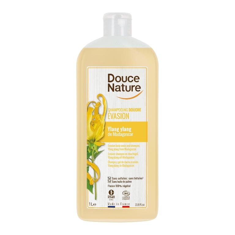 Champú y Gel de ducha Ylang Ylang Douce Nature 1 L