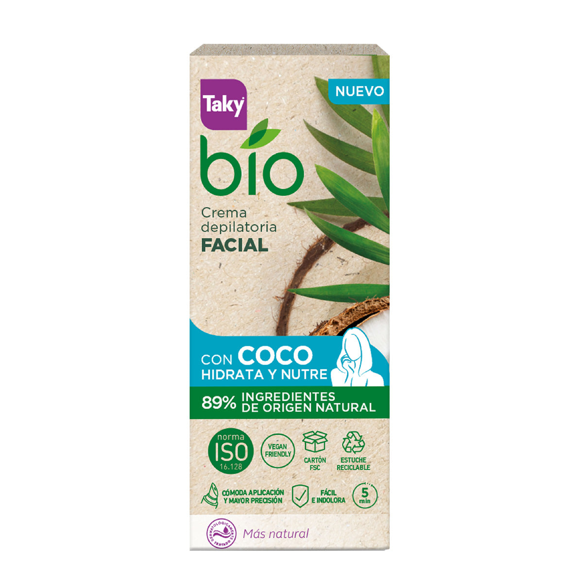 Creme Facial Taky de Coco Biológico 20 ml